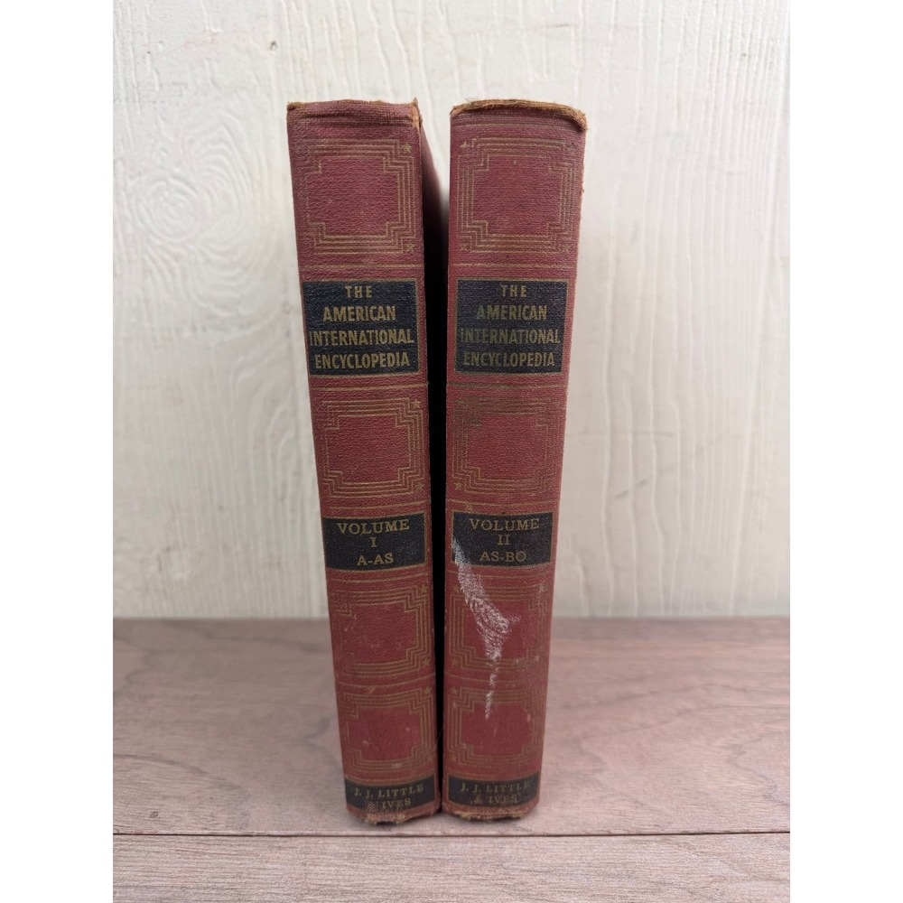American International Encyclopedia 1954 Lewis Unabridged Reference J. J. Little